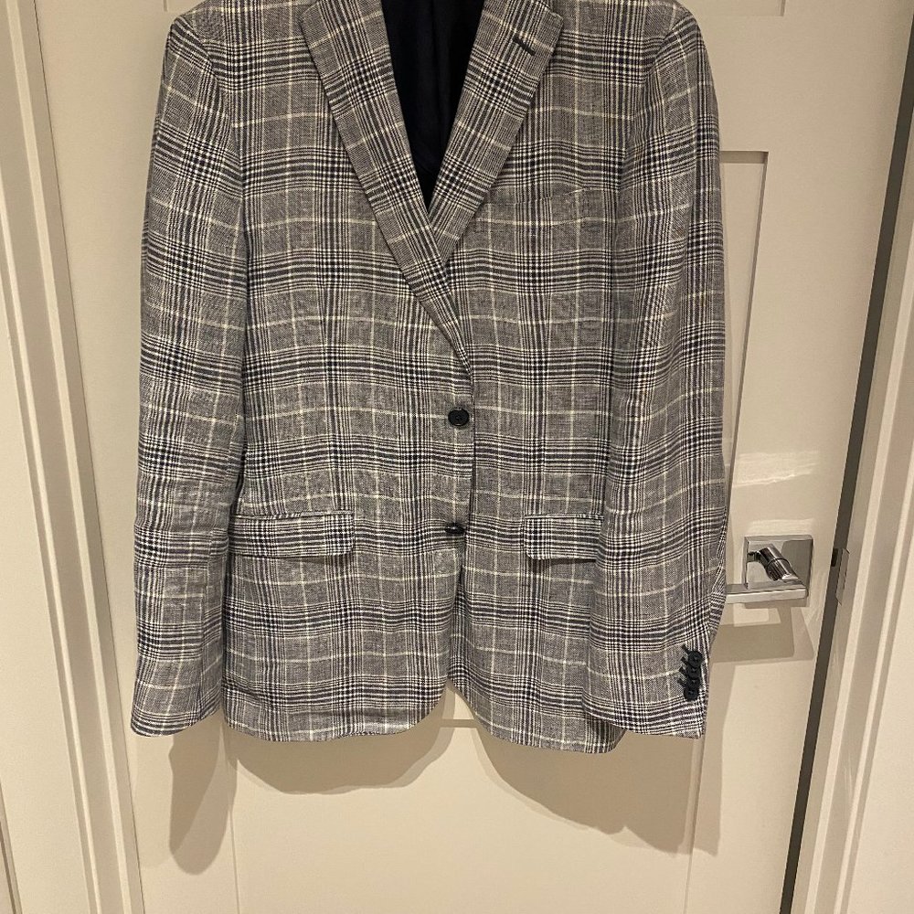 Z ZEGNA Blazer Slim Fit 38R Navy/Gray